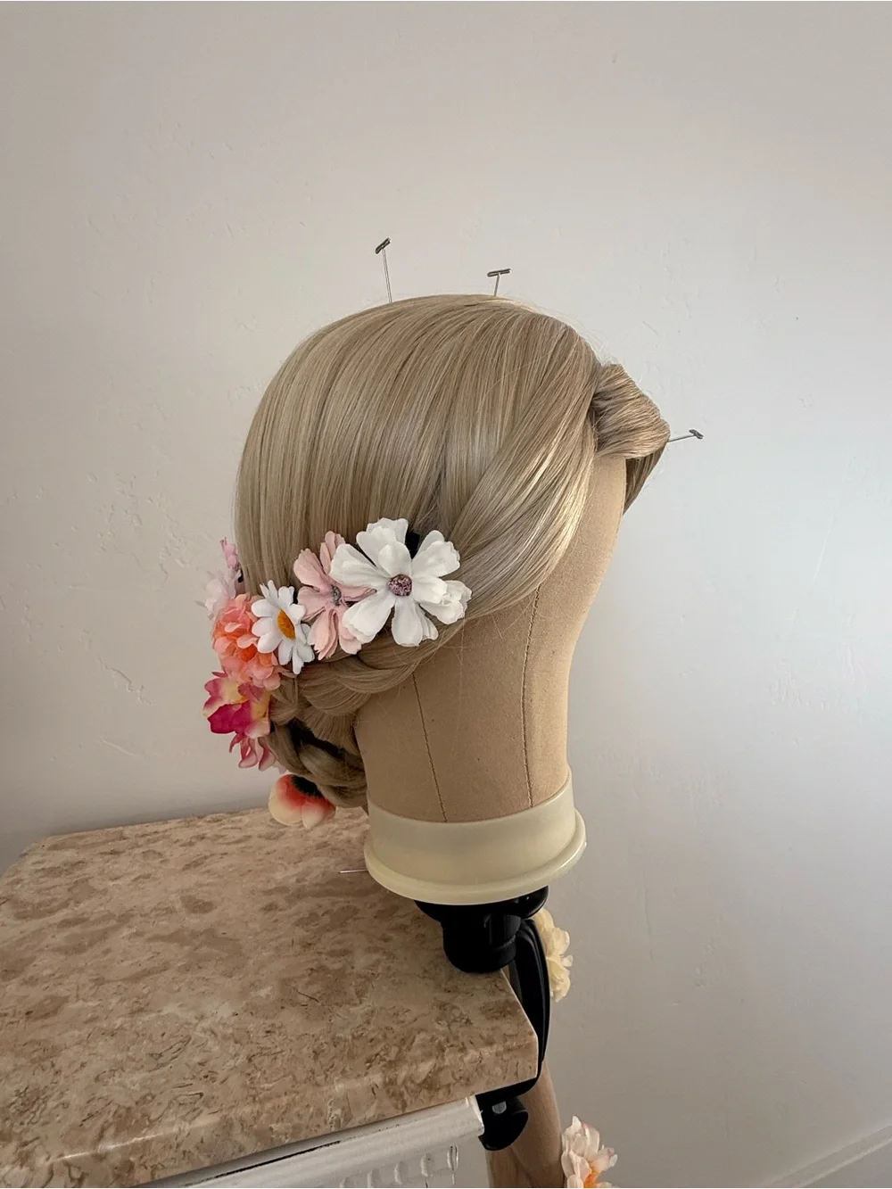 Rapunzel Women’s Wig 5 ft Parks Accurate with Flowers